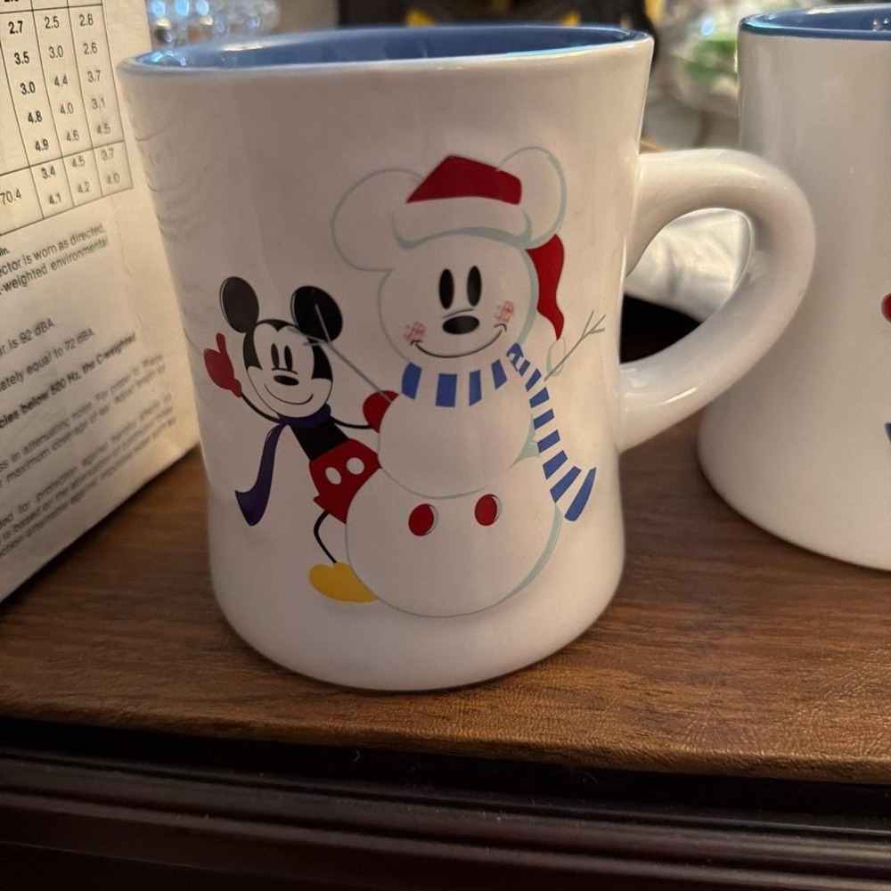 Disney Store Mickey and Snow Flakes. Set of 3